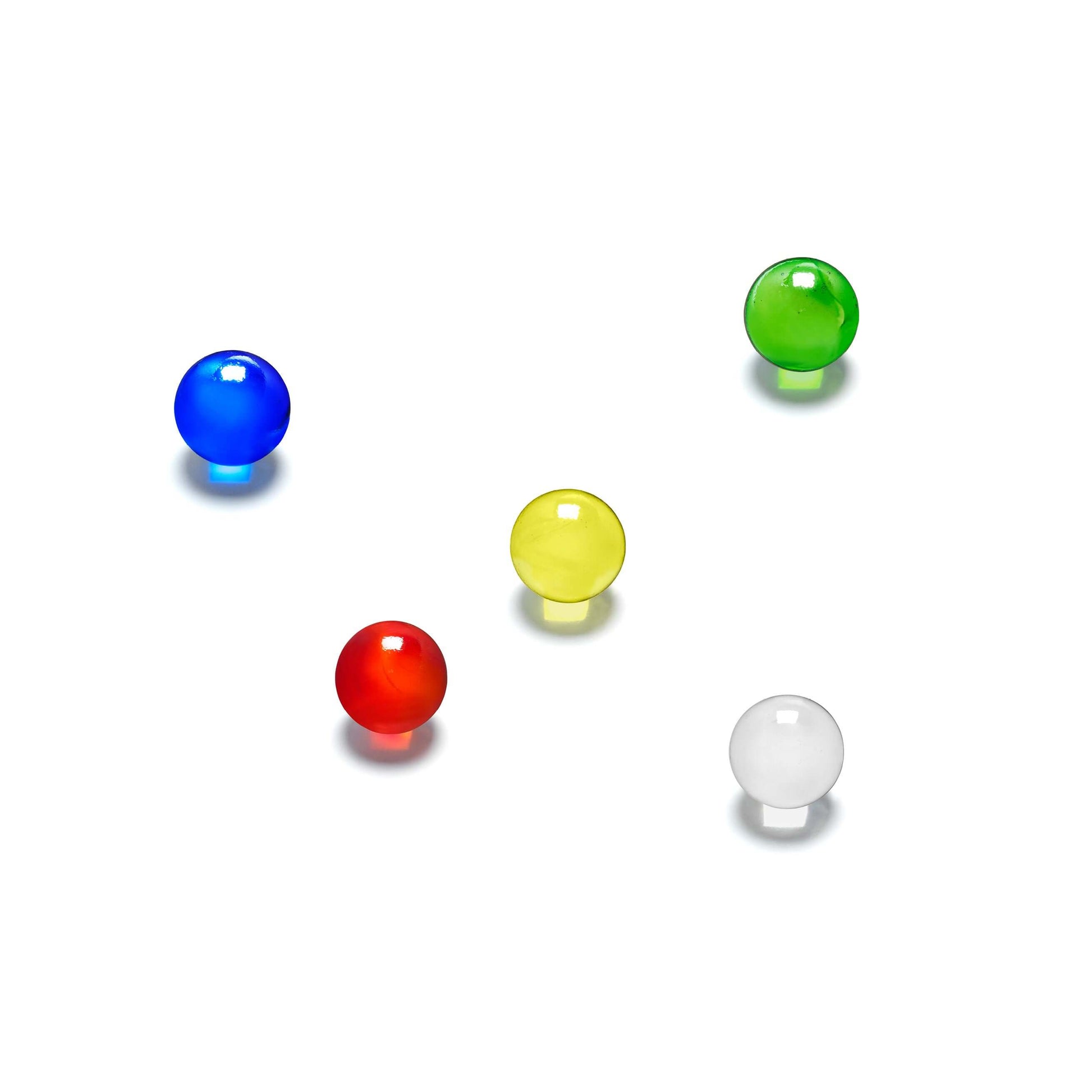 MARBLES - Ensure your CUBORO marble runs flow perfectly with this essential set of CUBORO Marbles! These high-quality glass marbles are precisely matched in size and weight to the CUBORO elements, guaranteeing smooth rolling and optimal performance throug